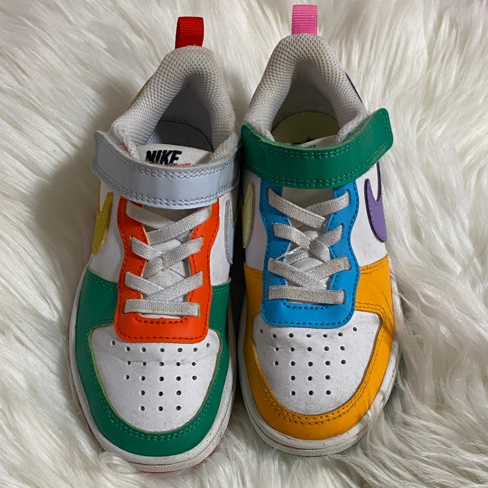 Nike Kids Colorful Sneakers - Green, Orange, Blue, Yellow